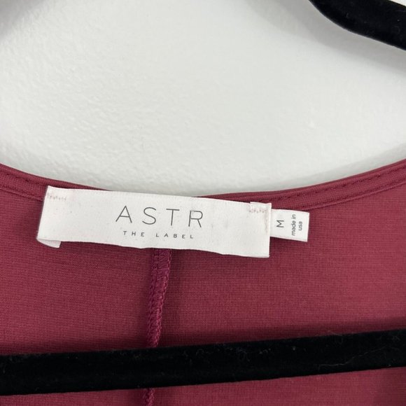 ASTR The Label Womens Burgundy Maxi Dress Size Medium - Picture 9 of 9